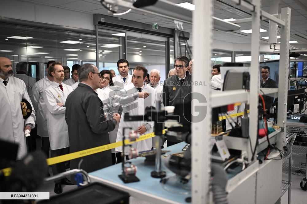 Sebastien Lecornu Visits Thales Site - France