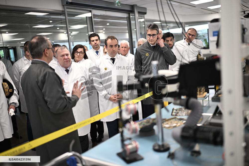 Sebastien Lecornu Visits Thales Site - France