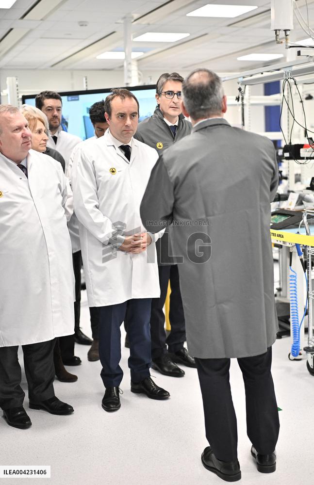 Sebastien Lecornu Visits Thales Site - France