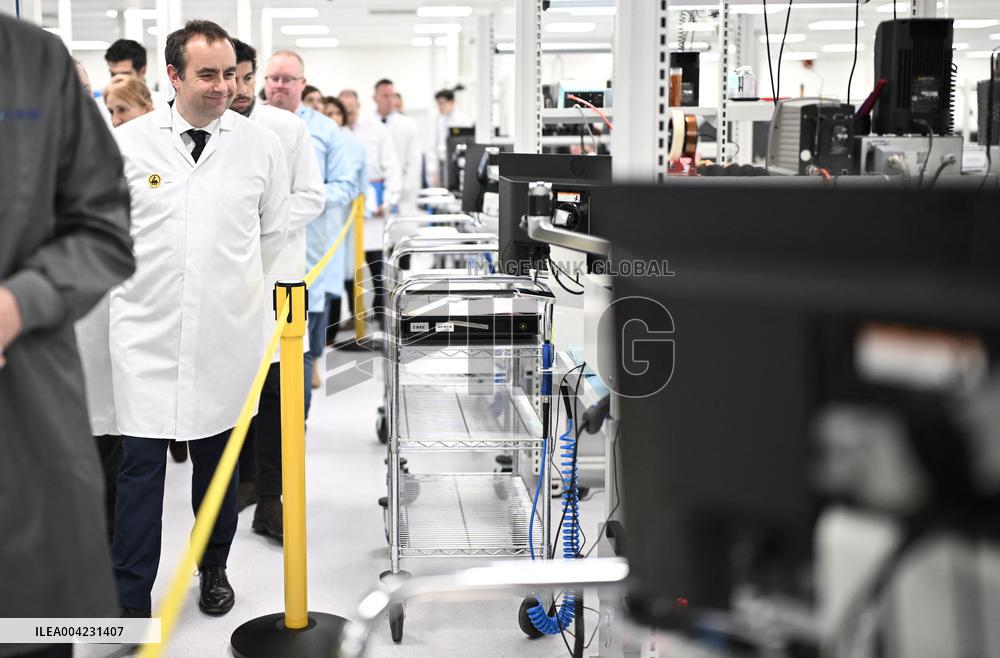 Sebastien Lecornu Visits Thales Site - France