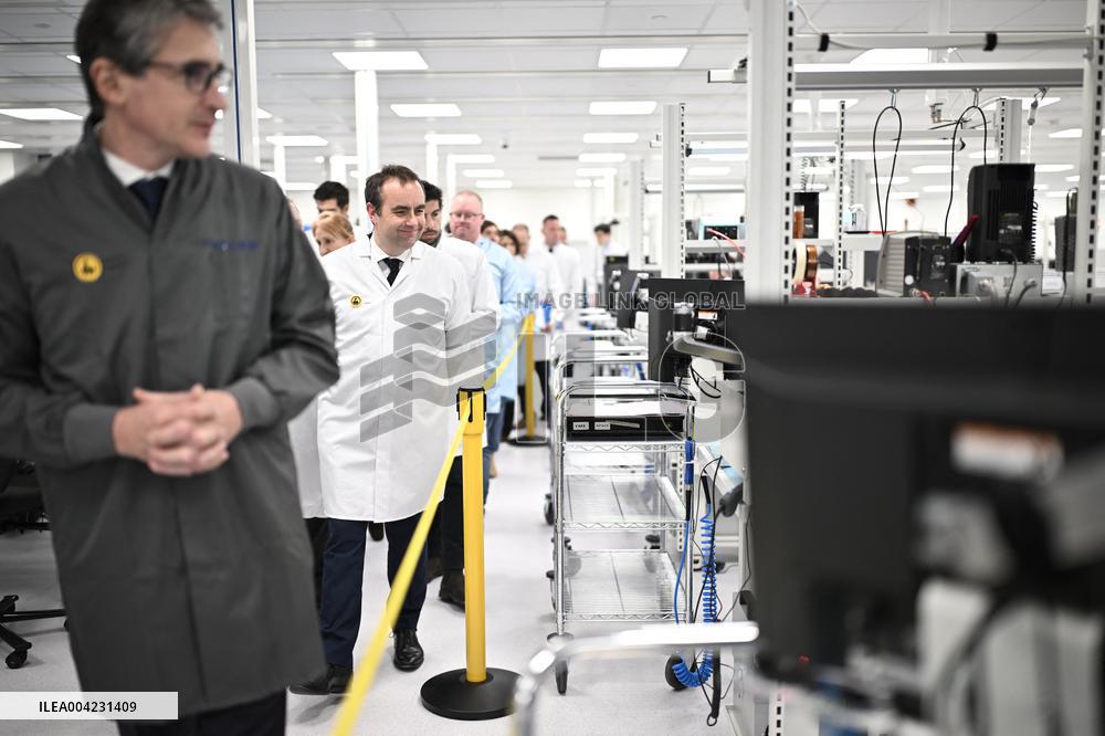 Sebastien Lecornu Visits Thales Site - France