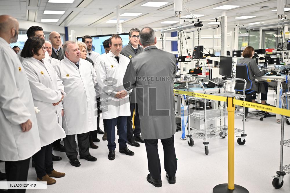 Sebastien Lecornu Visits Thales Site - France