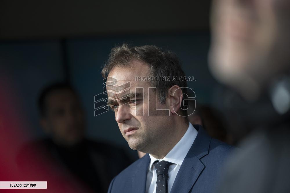 Sebastien Lecornu Visits Thales Facility - France