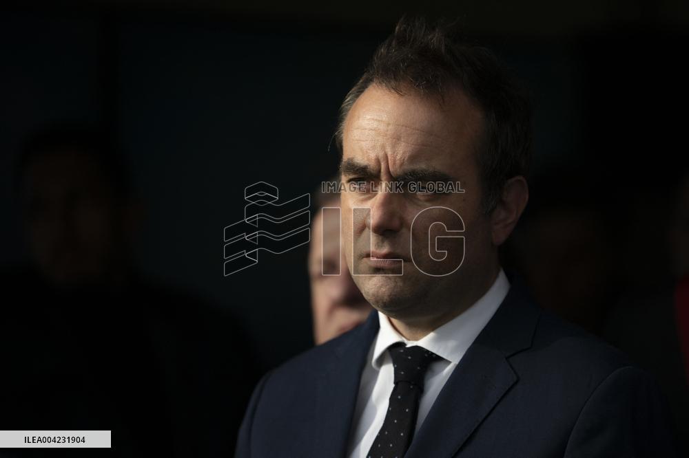 Sebastien Lecornu Visits Thales Facility - France