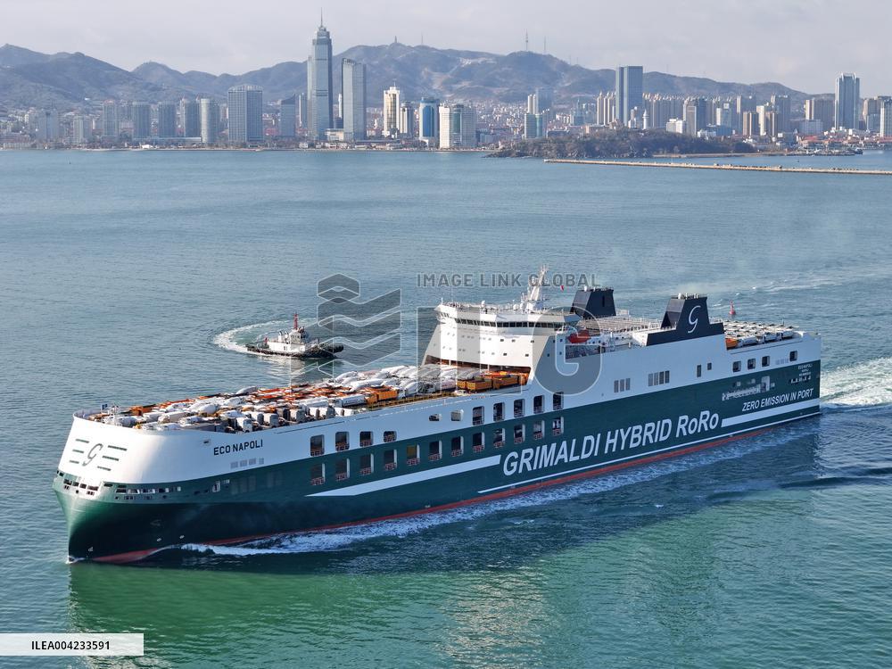 World's Largest Environmentally Friendly Short-haul RO-ro Ship First Load Operation