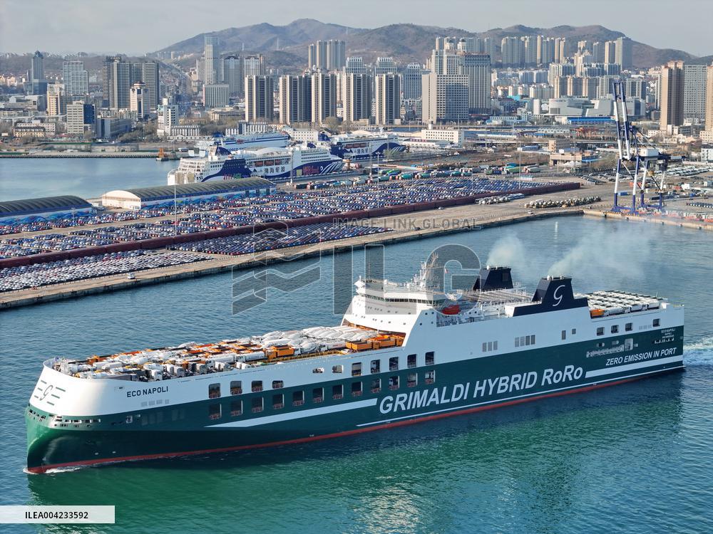 World's Largest Environmentally Friendly Short-haul RO-ro Ship First Load Operation