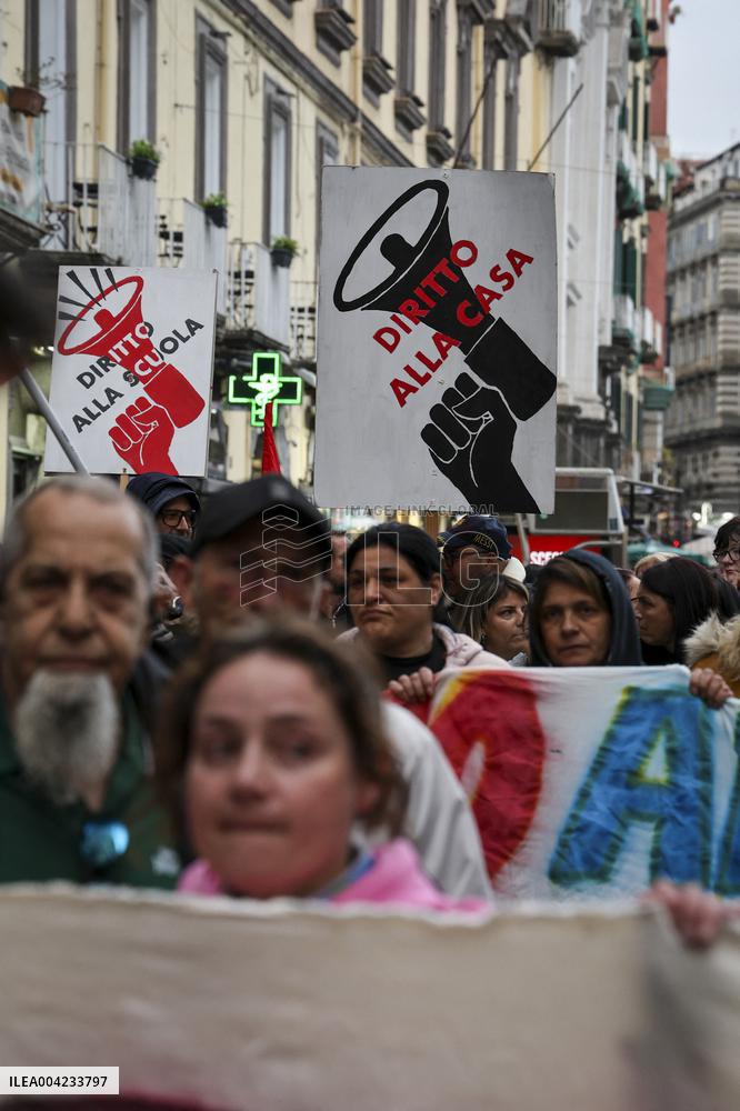 Demonstration Against Overtourism - Naples