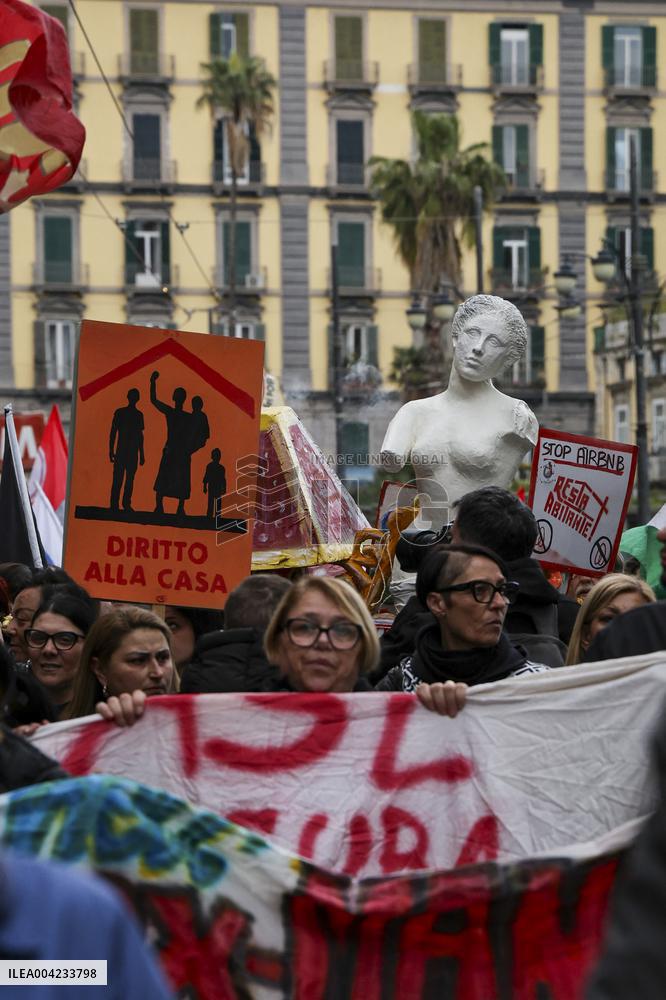 Demonstration Against Overtourism - Naples