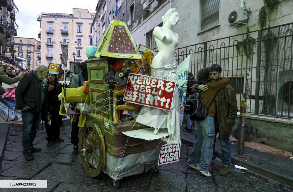 Demonstration Against Overtourism - Naples