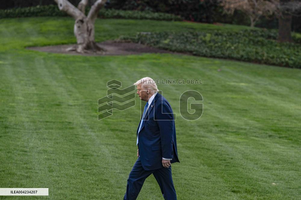 President Donald Trump Departs Washington