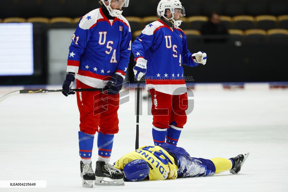 BANDY WORLD CHAMPIONSHIP 2025 SEMIFINAL SWEDEN - USA