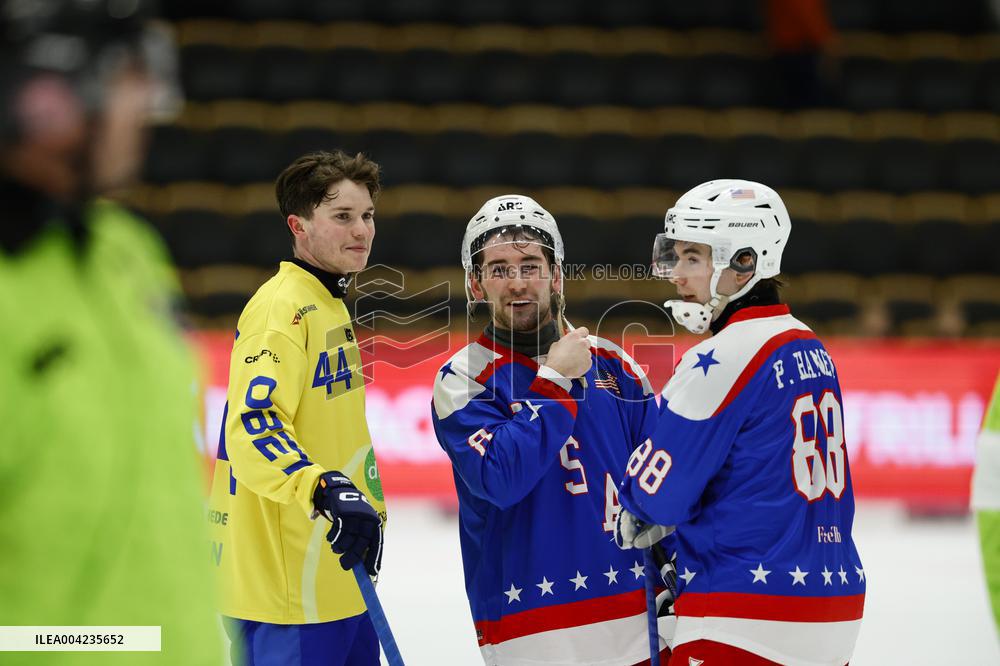 BANDY WORLD CHAMPIONSHIP 2025 SEMIFINAL SWEDEN - USA