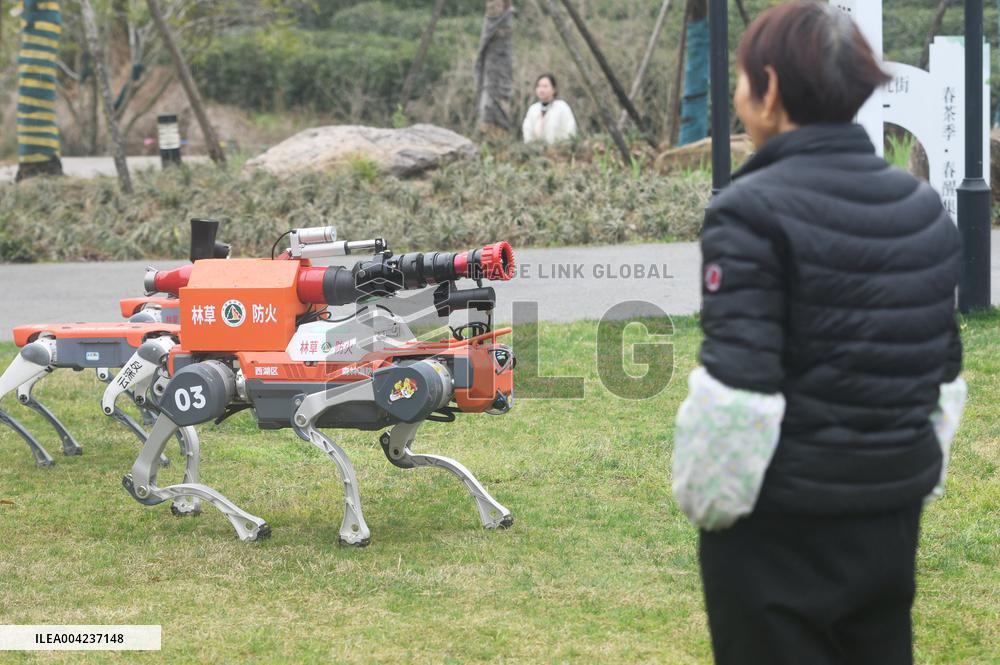 Fire Fighting Intelligent Robot Dog