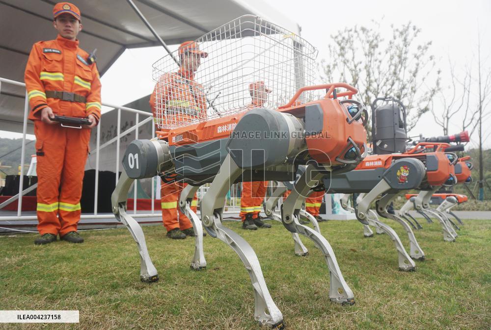 Fire Fighting Intelligent Robot Dog