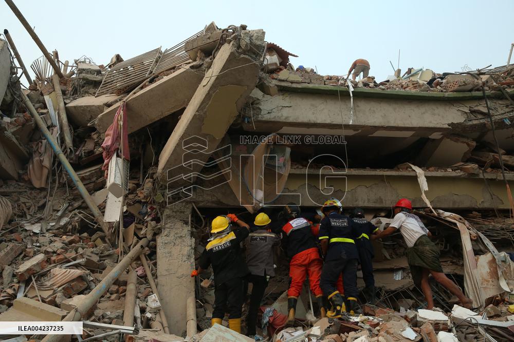 Myanmar Earthquake - Race To Find Survivors - Mandala