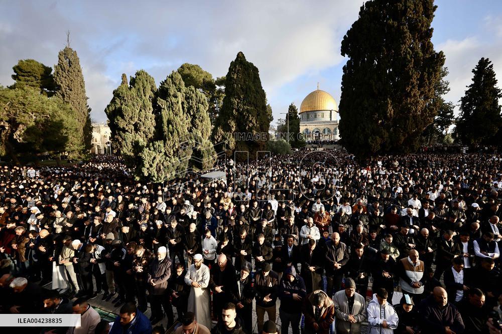Eid celebrations at Al-Aqsa Mosque compound - Jerusalem