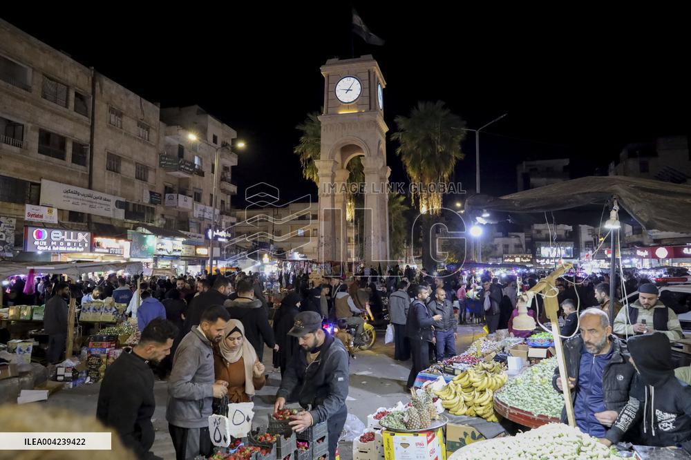 People Prepare For Eid Al Fitr In Idlib - Syria