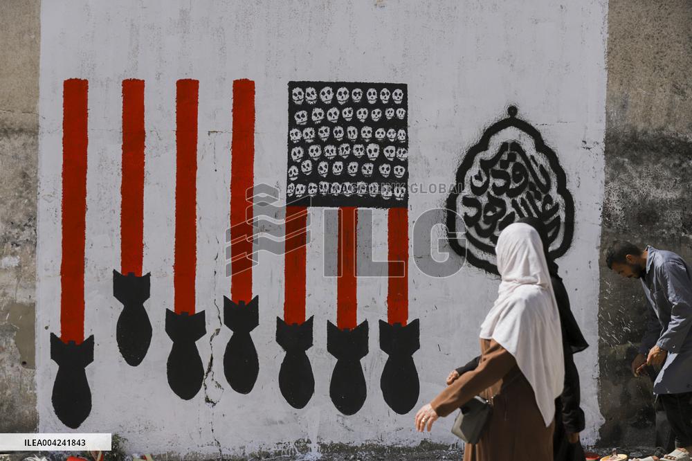 Walls of Gaza Speak Against U.S. Arms