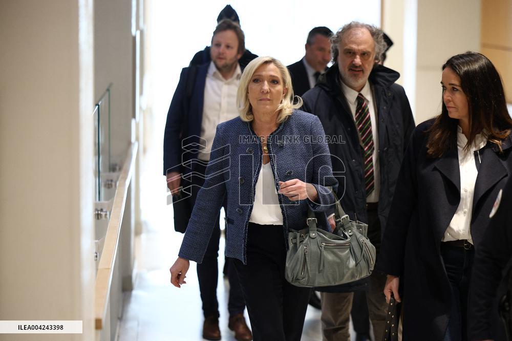Marine Le Pen and Rn Partys Trial Verdict - Paris