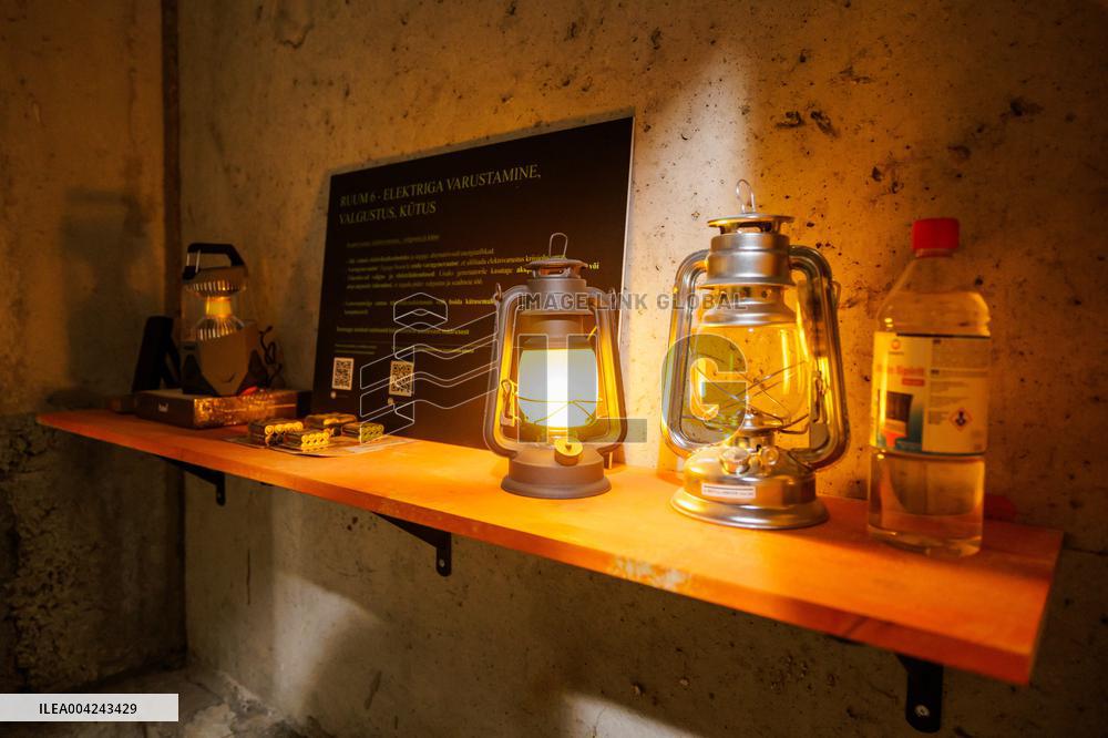 Shelter in the basement of an apartment building