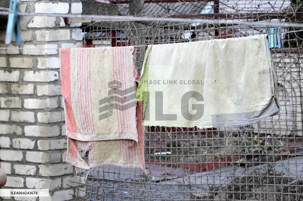 House destroyed by Russian drone strike in Dnipro