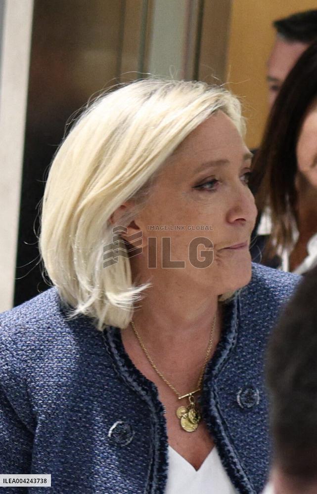 Marine Le Pen and Rn Partys Trial Verdict - Paris