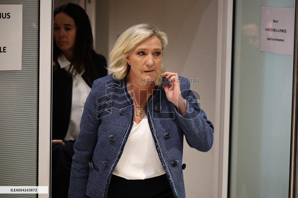 Marine Le Pen and Rn Partys Trial Verdict - Paris