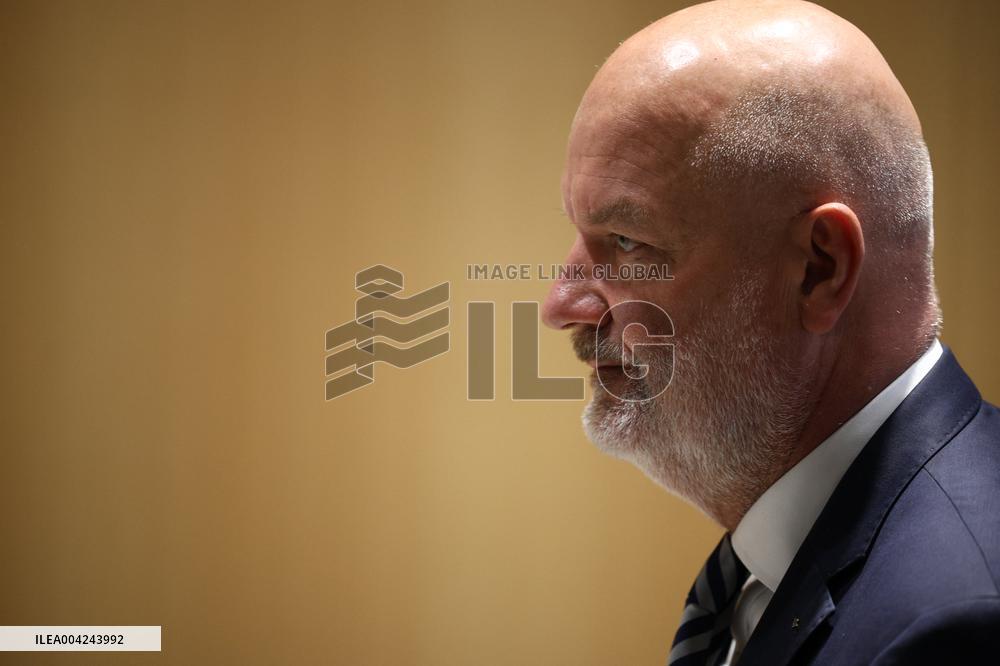 Le Pen RN Party leaves her Trial Verdict for EU Fund Embezzlement - Paris