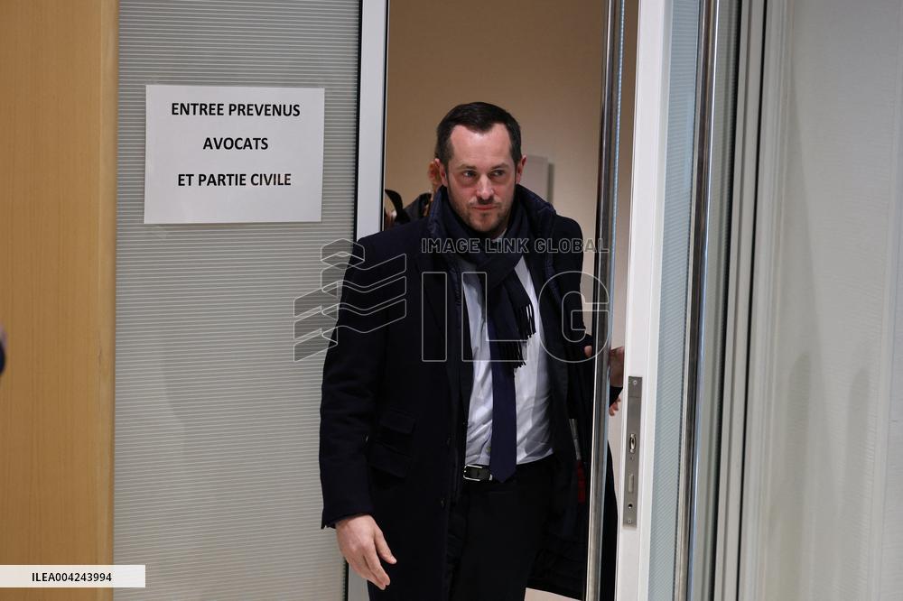 Le Pen RN Party leaves her Trial Verdict for EU Fund Embezzlement - Paris