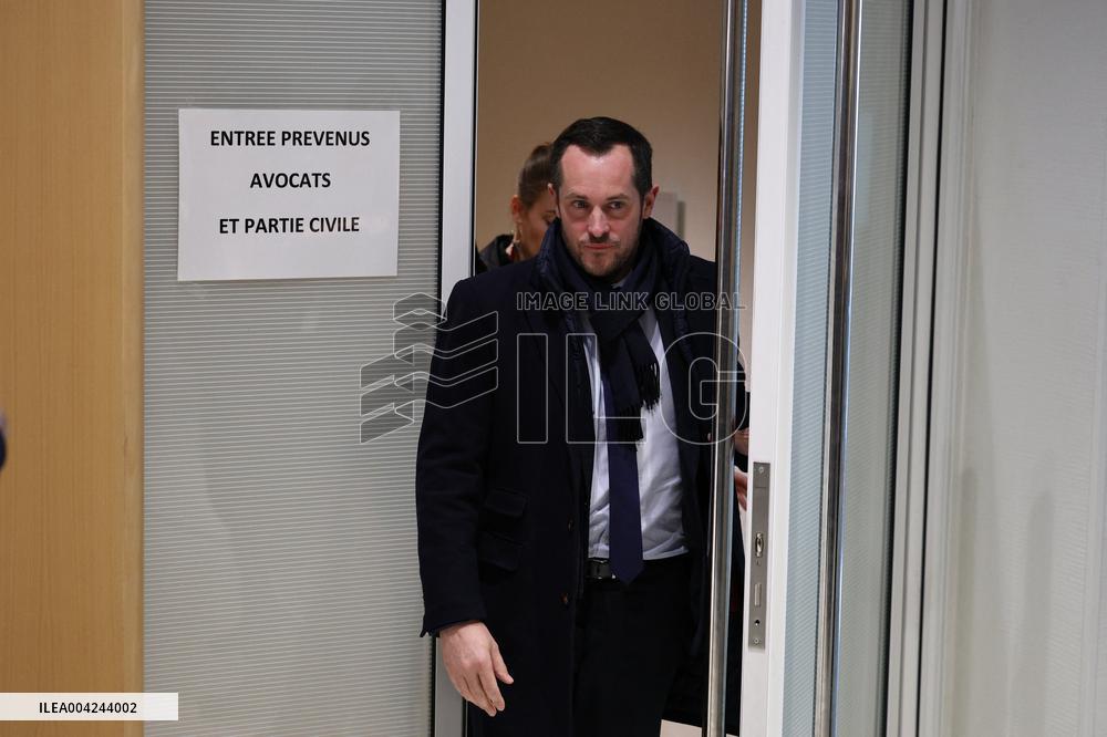 Le Pen RN Party leaves her Trial Verdict for EU Fund Embezzlement - Paris