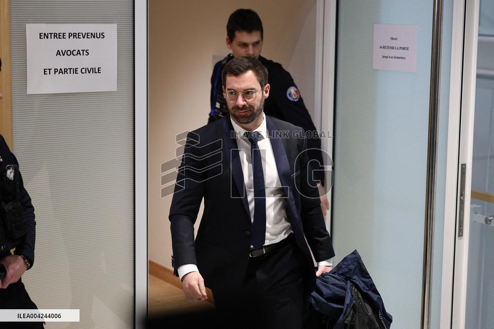 Le Pen RN Party leaves her Trial Verdict for EU Fund Embezzlement - Paris