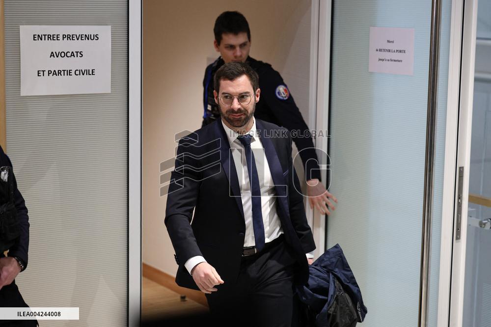 Le Pen RN Party leaves her Trial Verdict for EU Fund Embezzlement - Paris