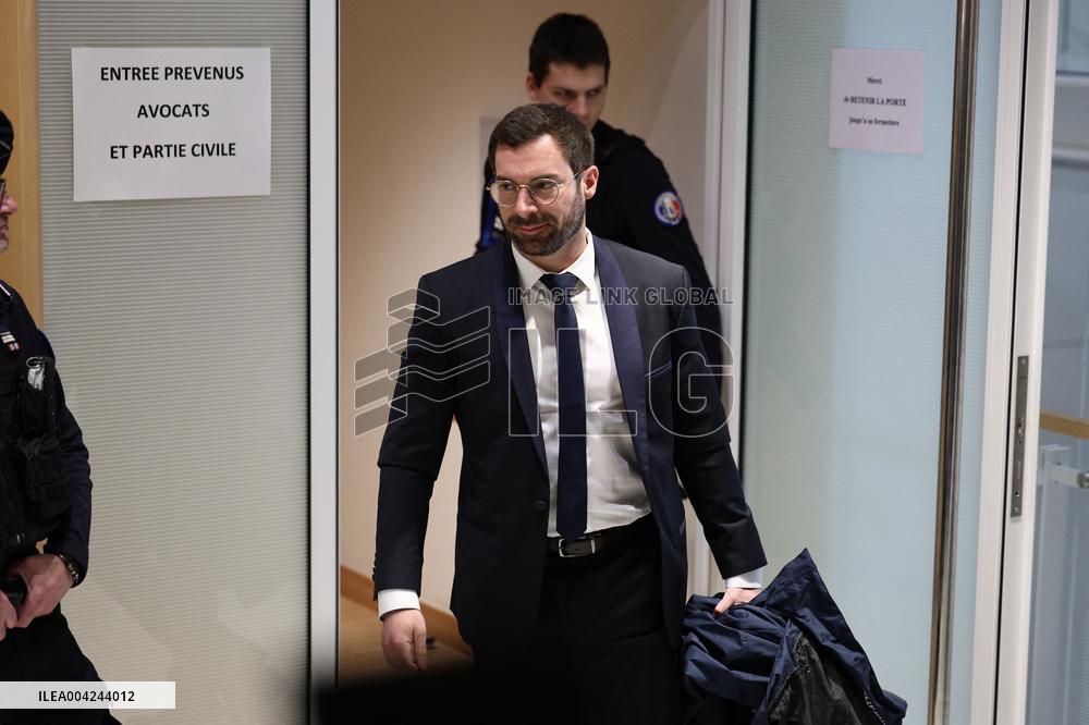 Le Pen RN Party leaves her Trial Verdict for EU Fund Embezzlement - Paris