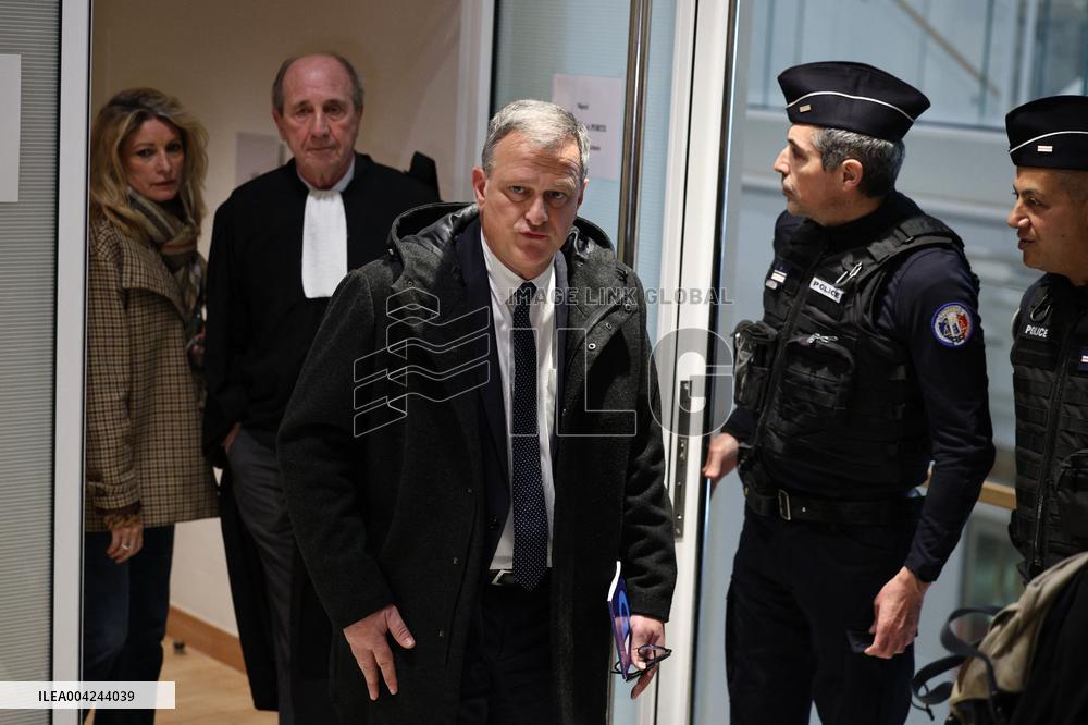 Le Pen RN Party Leaves Trial Verdict For Eu Fund Embezzlement - Paris