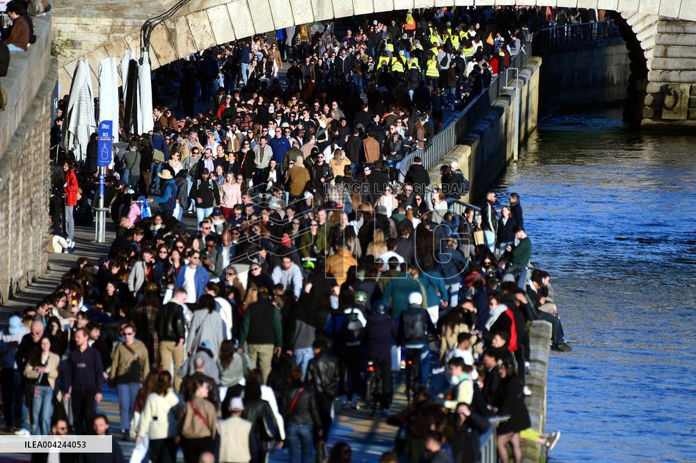 First Rays of Spring Along the Seine - Paris
