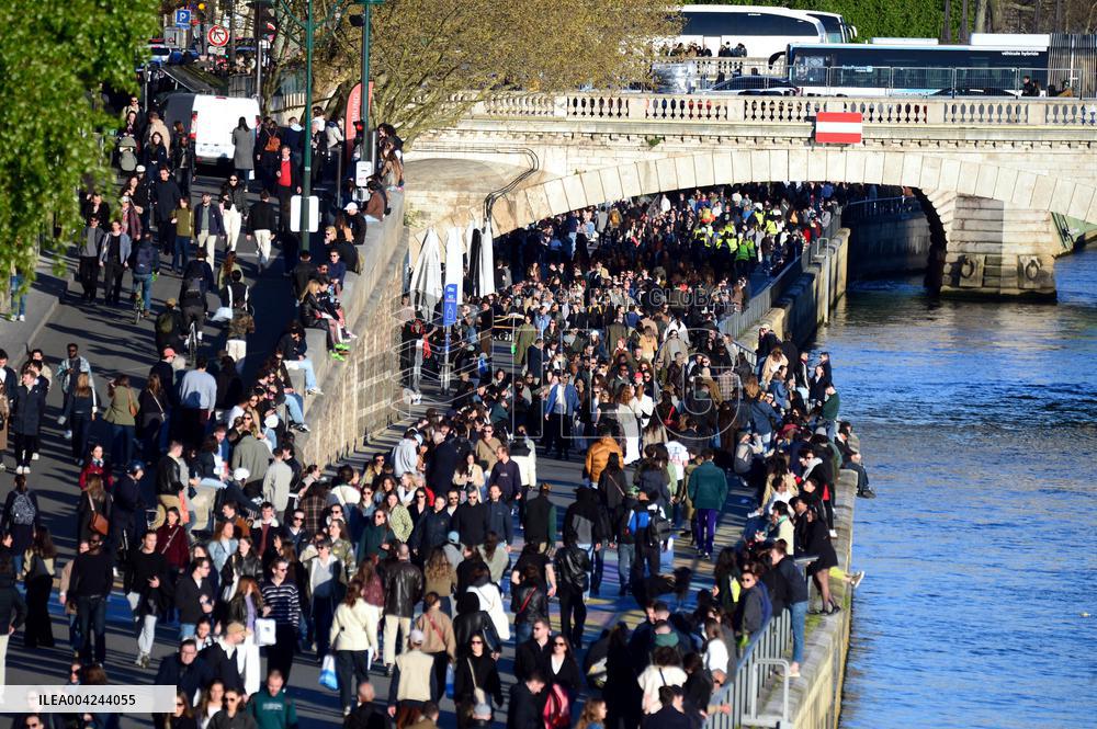 First Rays of Spring Along the Seine - Paris