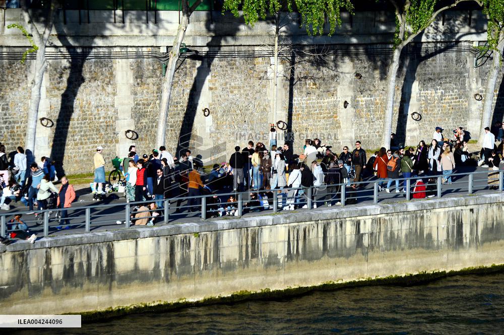 First Rays of Spring Along the Seine - Paris