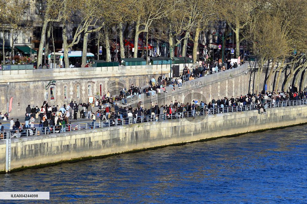First Rays of Spring Along the Seine - Paris