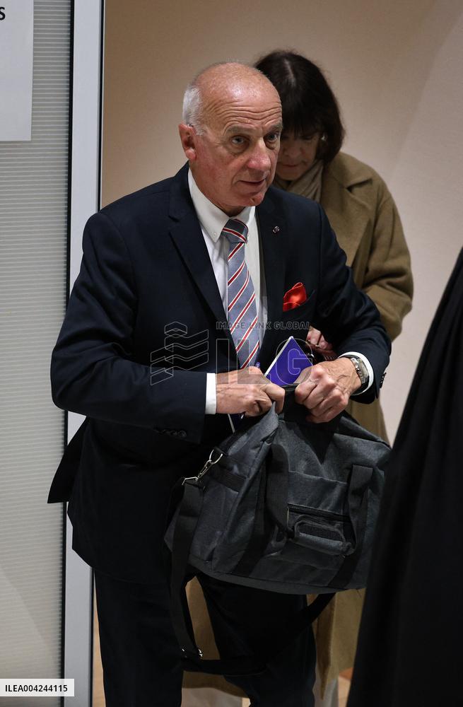 Le Pen RN Party Leaves Trial Verdict For EU Fund Embezzlement - Paris