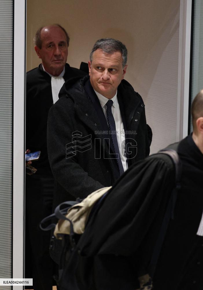 Le Pen RN Party Leaves Trial Verdict For EU Fund Embezzlement - Paris