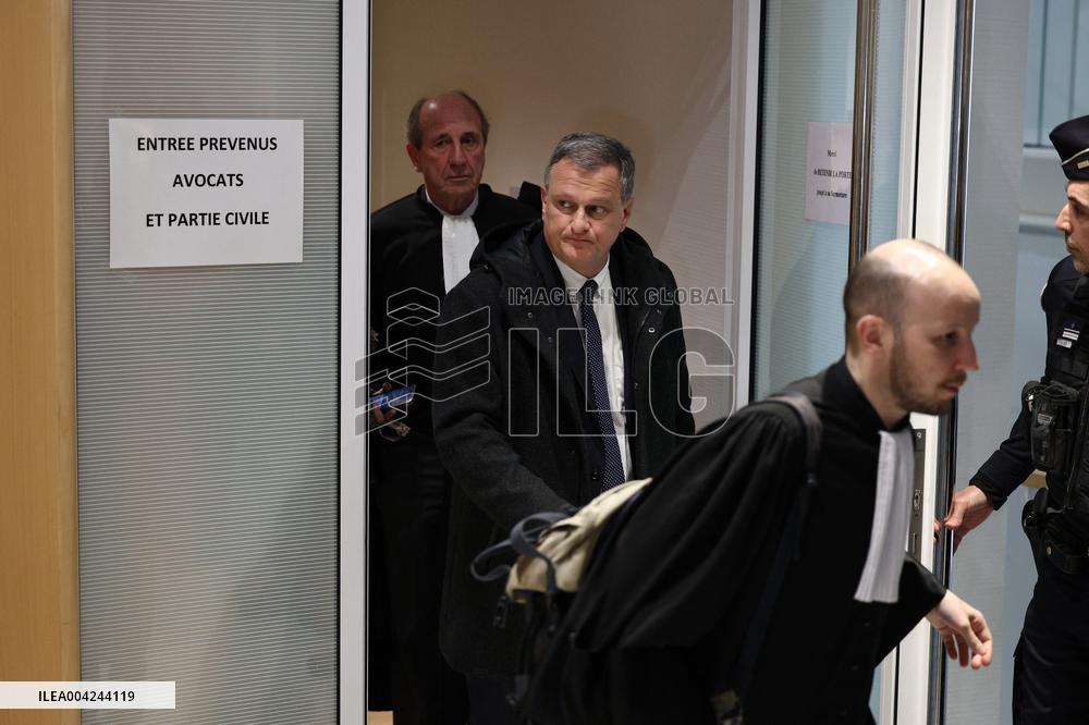 Le Pen RN Party Leaves Trial Verdict For EU Fund Embezzlement - Paris