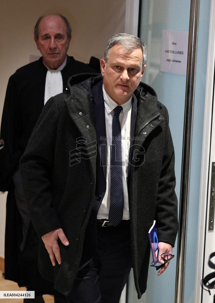 Le Pen RN Party Leaves Trial Verdict For EU Fund Embezzlement - Paris