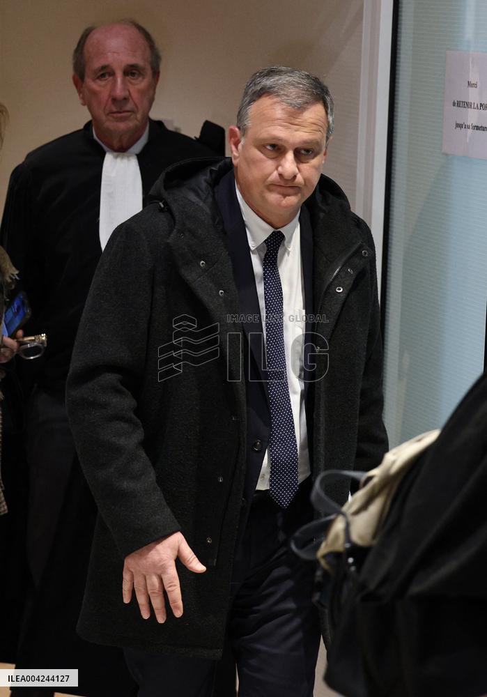 Le Pen RN Party Leaves Trial Verdict For EU Fund Embezzlement - Paris