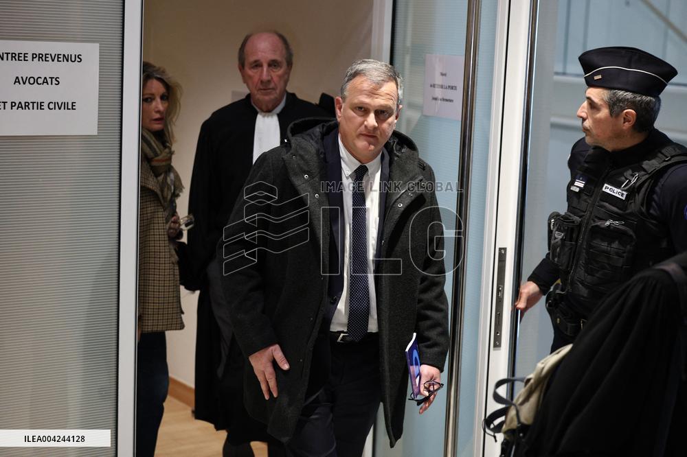 Le Pen RN Party Leaves Trial Verdict For EU Fund Embezzlement - Paris