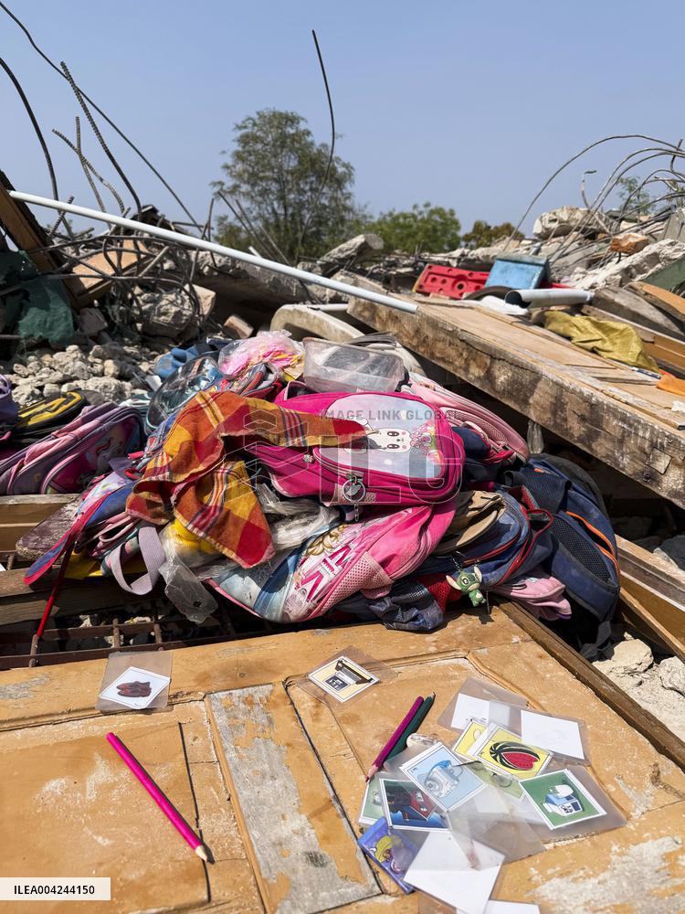 Aftermath of strong earthquake in Myanmar