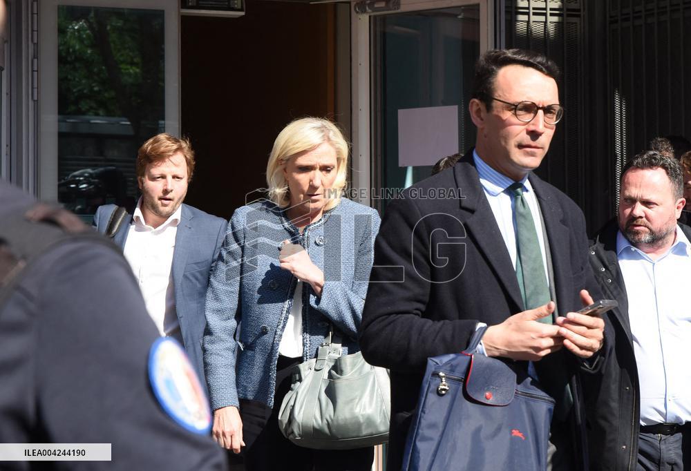 Marine Le Pen and RN Party's Trial Verdict - Paris