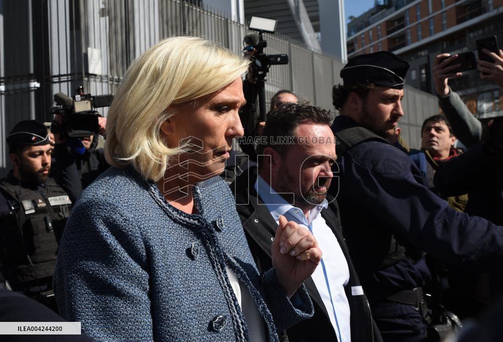 Marine Le Pen and RN Party's Trial Verdict - Paris