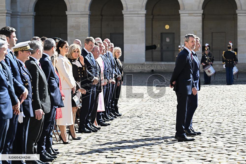 Welcoming Ceremony For The Danish Royal Couple - Paris