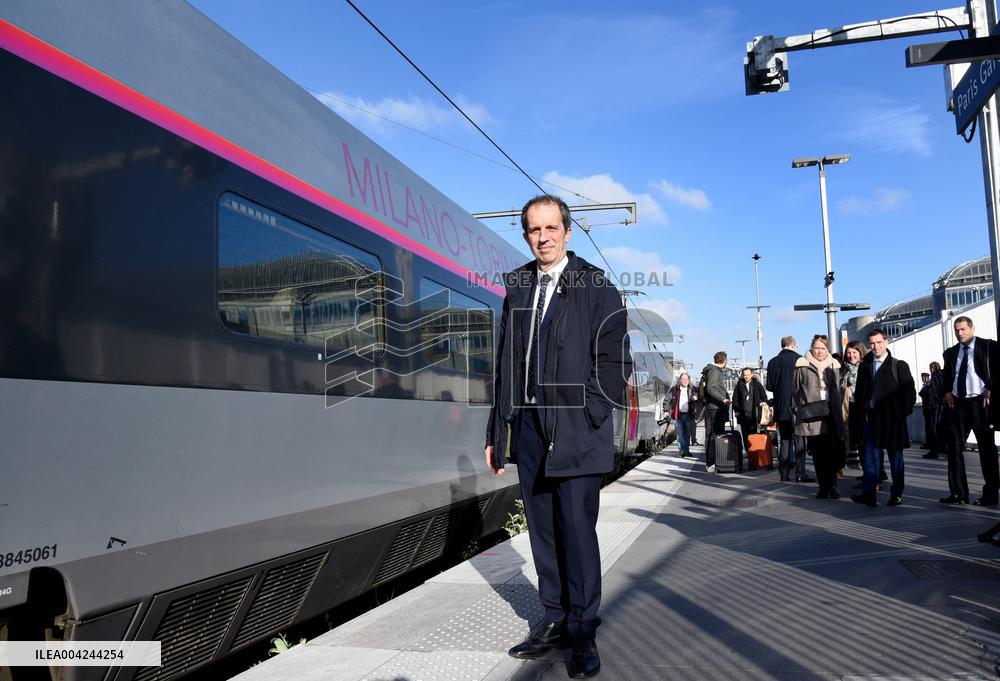 Reopening Of The Paris-Milan TGV Line in Paris