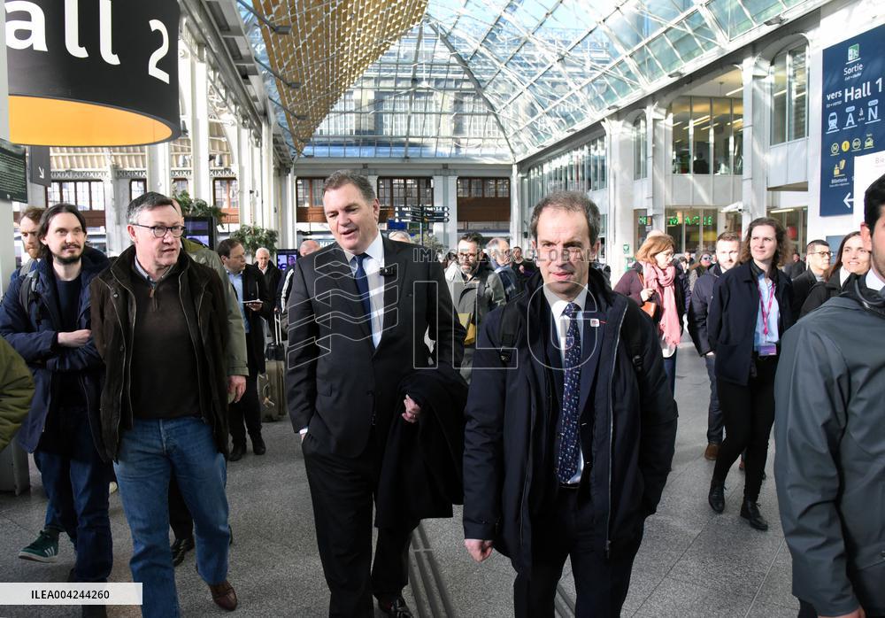 Reopening Of The Paris-Milan TGV Line in Paris